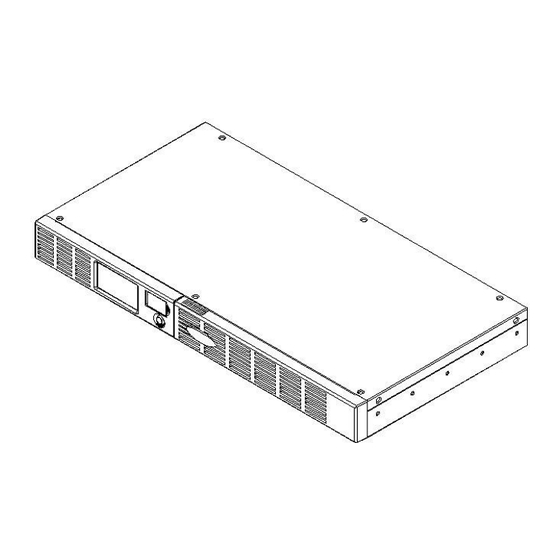 CyberPower NITRAM ELITE Value 600E LCD RM 1U Manuel D'utilisation