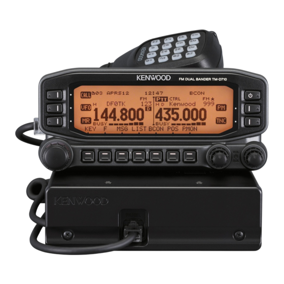 Kenwood TMD710 Mode D'emploi