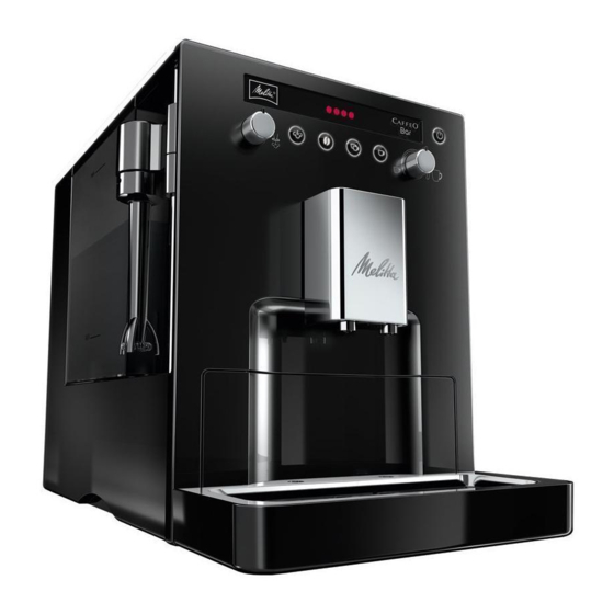 Melitta CAFFEO BISTRO Guide D'utilisation