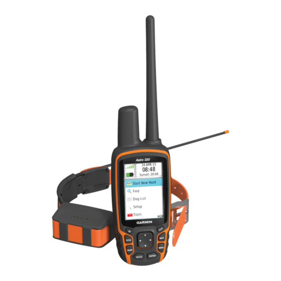 Garmin Astro 320 Manuel De Demarrage Rapide