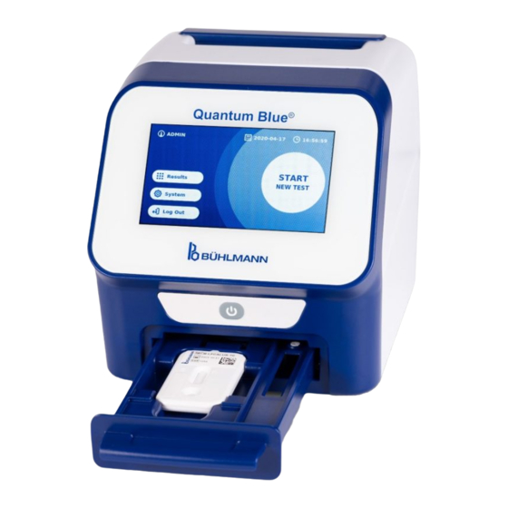 BÜHLMANN Quantum Blue Reader Manuel D'utilisation