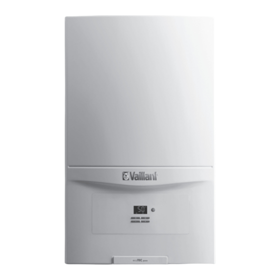 Vaillant ecoTEC pure VC146/7-2 Notice D'installation Et De Maintenance