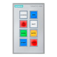 Siemens SIMATIC HMI KP8 Instructions De Service