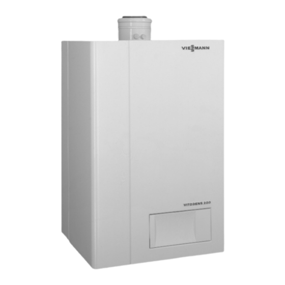 Viessmann VITODENS 200 Notice De Mise En Service Et D'entretien