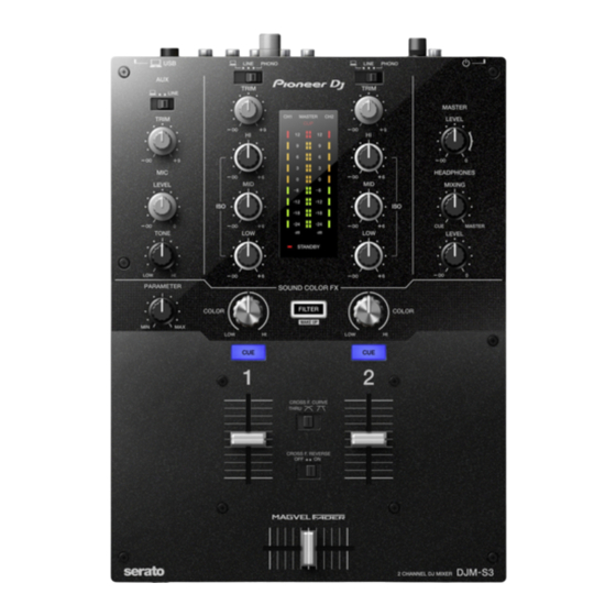 PIONEER DJ DJM-S3 Mode D'emploi