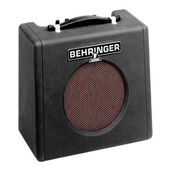 Behringer Firebird GX108 Manuel D'utilisation