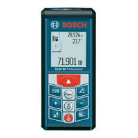 Bosch GLM 80 Professional Notice Originale