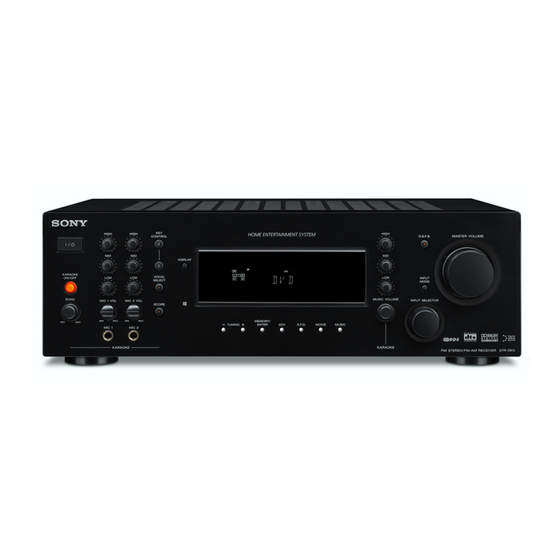 Sony STR-DK5 Mode D'emploi