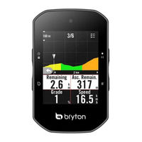 Bryton Rider 800 Manuel D'utilisation