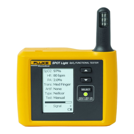 Fluke SPOT Light Manuels