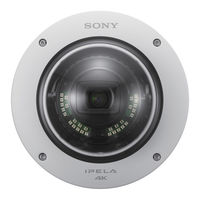 Sony Ipela SNC-VM772R Manuel D'installation
