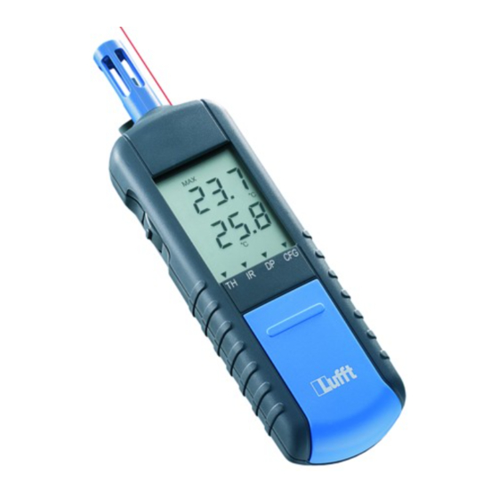 Lufft E200IR Manuel D'utilisation