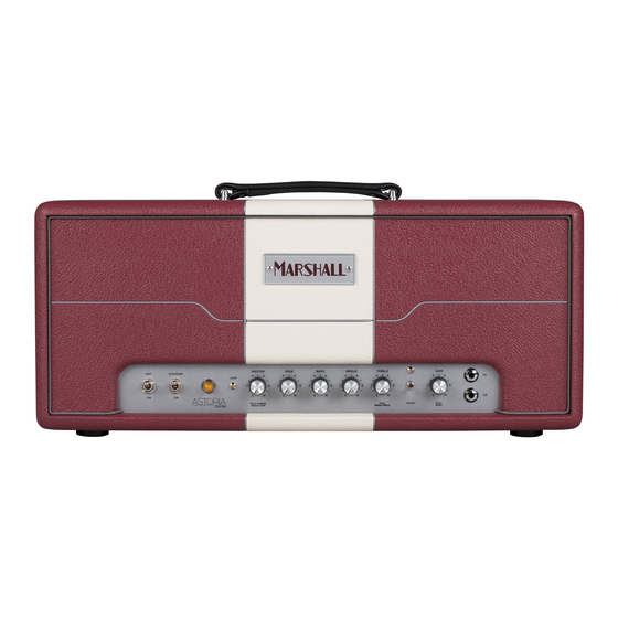 Marshall ASTORIA CUSTOM Manuels