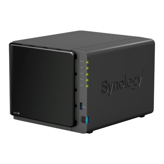 Synology DiskStation DS916+ Guide D'installation Rapide