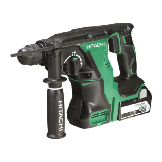 Hitachi DH 18DBL Mode D'emploi