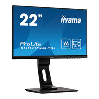 Iiyama ProLite XUB2294HSU Mode D'emploi