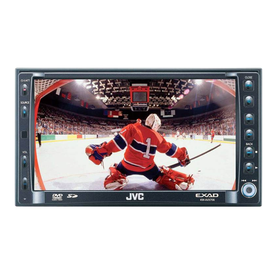 JVC KW-AVX706 Manuel D'instructions