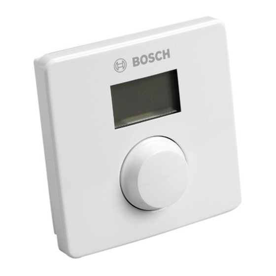 Bosch JUNKERS CR10 Notice D'utilisation Et D'installation