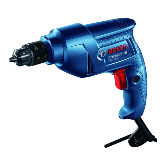 Bosch GBM 350 Professional Notice Originale