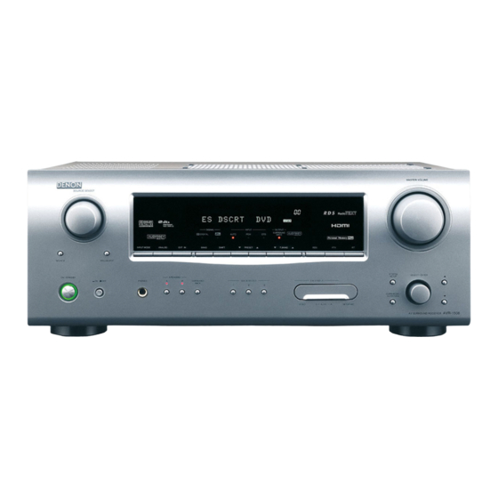 Denon AVR-1508 Manuel De L'utilisateur