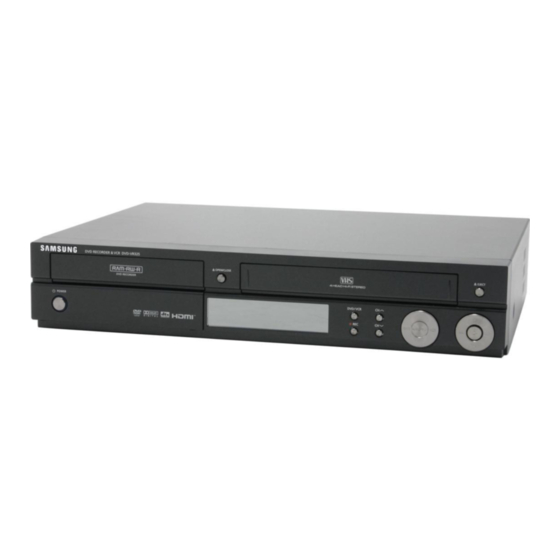 Samsung DVD-VR325 Manuels