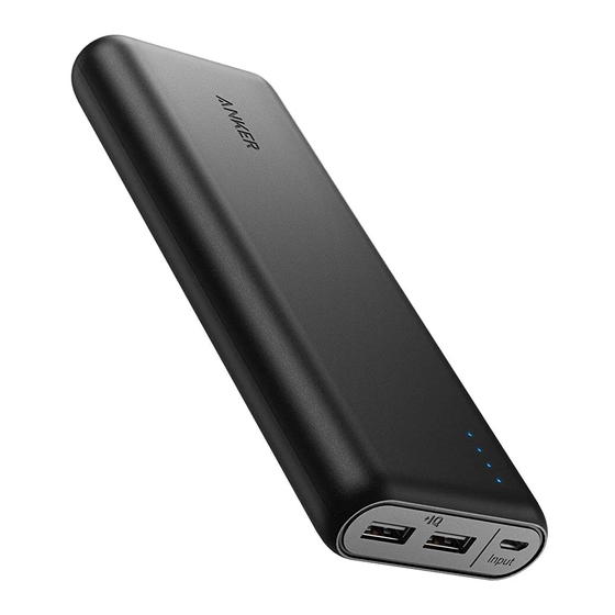 Anker PowerCore 20100 Nintendo Switch Edition Manuel De L'utilisateur