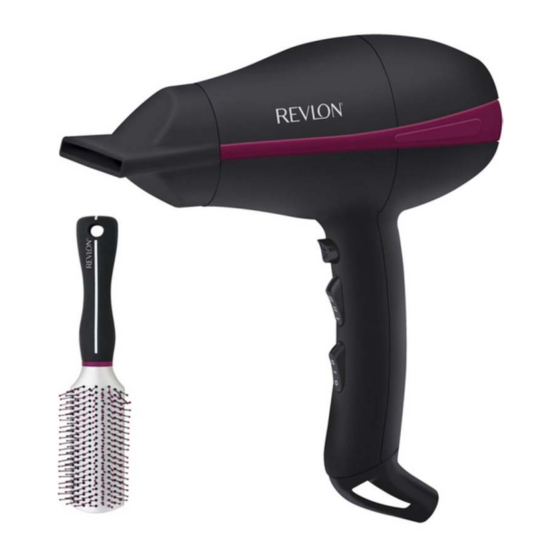 REVLON RVDR5821DE Manuel D'utilisation Et D'entretien