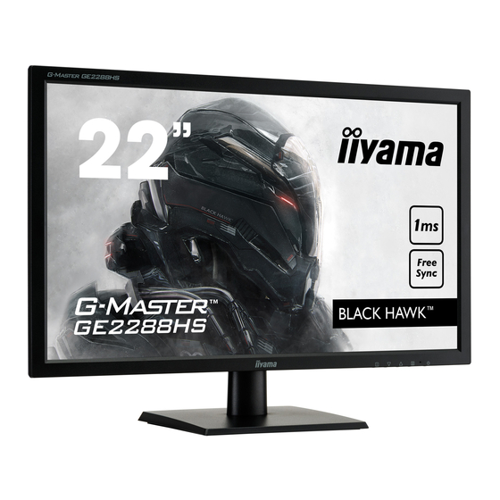 Iiyama G-Master GE2288HS Mode D'emploi