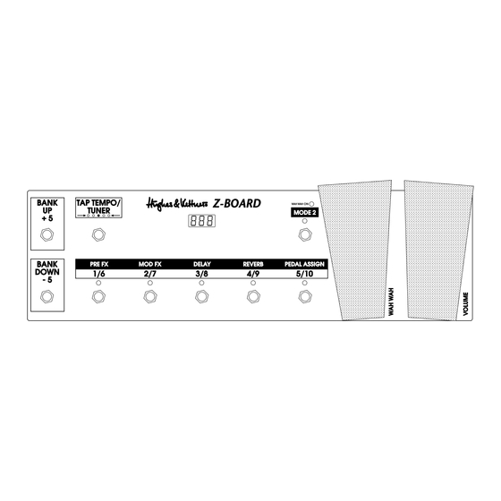 Hughes & Kettner Z-BOARD Mode D'emploi