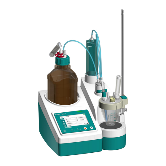 Metrohm Eco KF Titrator Manuel D'utilisation