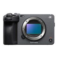 Sony ILME-FX3 Guide De Démarrage