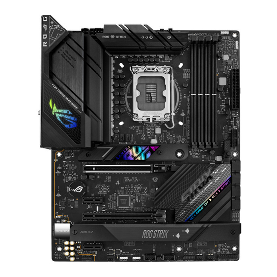 Asus ROG STRIX B760-F GAMING WIFI Mode D'emploi