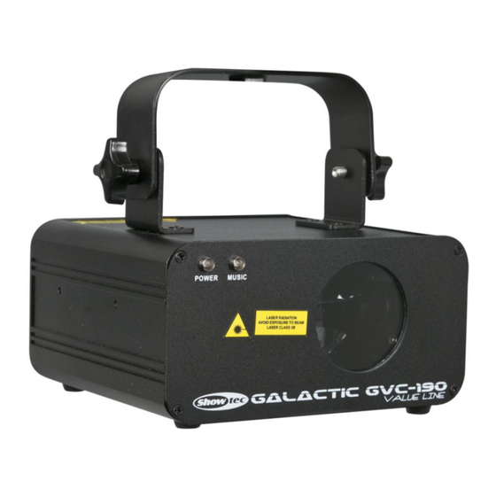SHOWTEC Galactic GVC-190 Manuel De L'utilisateur