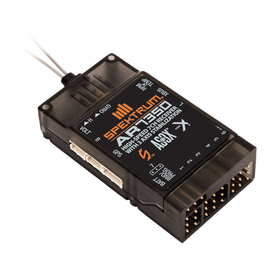 Spektrum AR7350 Manuel D'utilisation