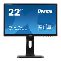 Iiyama ProLite E2283HS Mode D'emploi