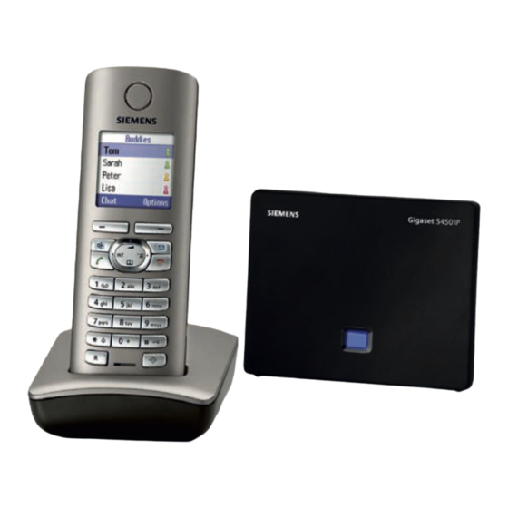 Siemens GIGASET S450 IP Mode D'emploi