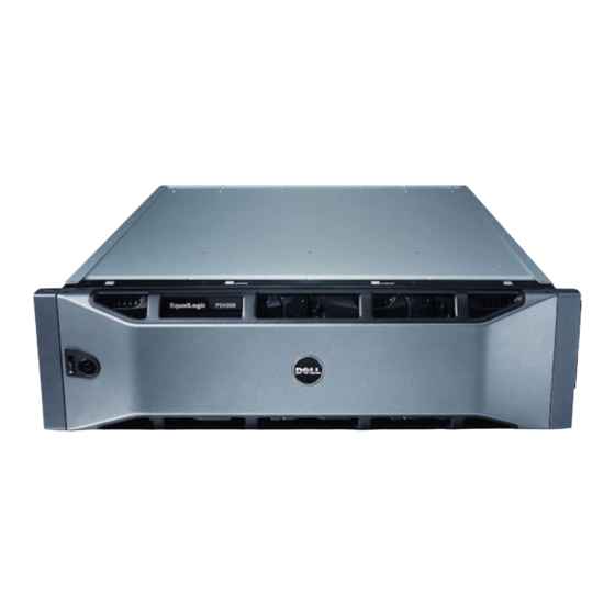 Dell EqualLogic PS4000 Conduite Et Entretien