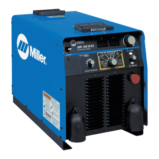 Miller XMT 456 CC/CV 400V Manuel De L'utilisateur