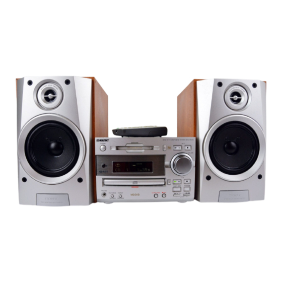 Sony DHC-MD313 Mode D'emploi