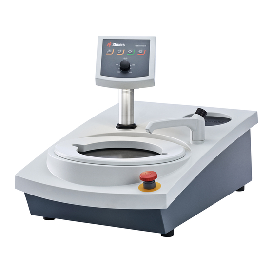 Struers LaboPol-20 Mode D'emploi