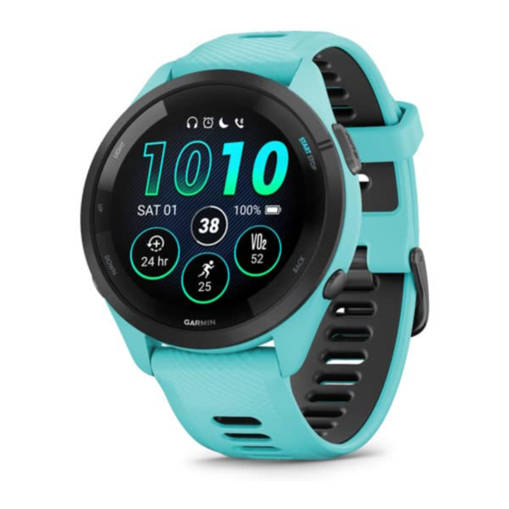 Garmin FORERUNNER 265 Serie Manuel D'utilisation