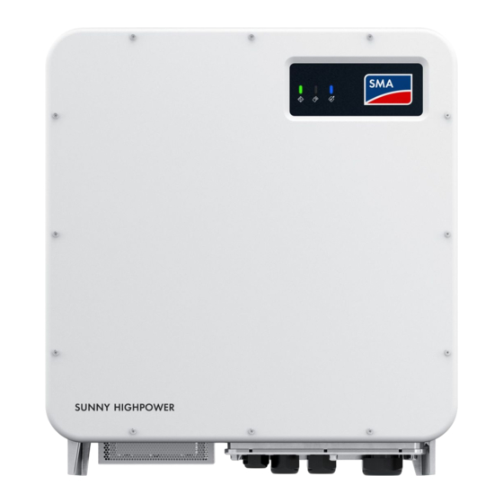 SMA SUNNY HIGHPOWER PEAK3 Instructions D'emploi