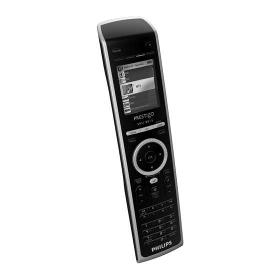 Philips Prestigo SRU8015 Mode D'emploi