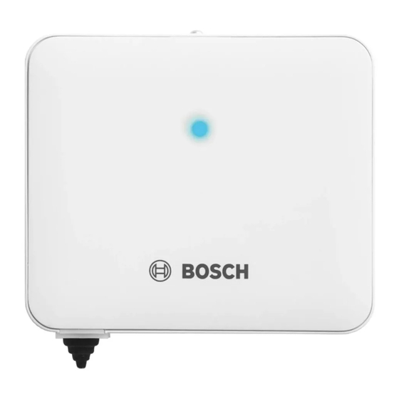 Bosch EasyControl Adapter Notice D'installation Et D'utilisation