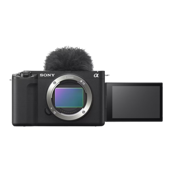 Sony ZV-E1 Guide D'aide