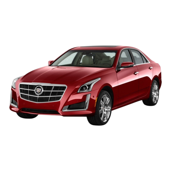 Cadillac CTS 2014 Guide Du Propriétaire