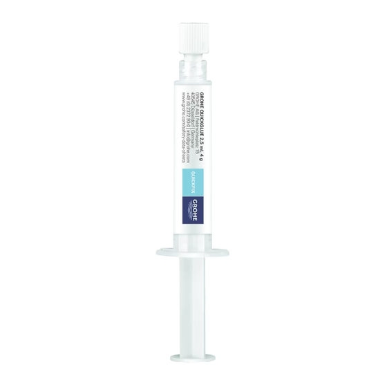 Grohe QUICKFIX Glue Manuel D'instructions