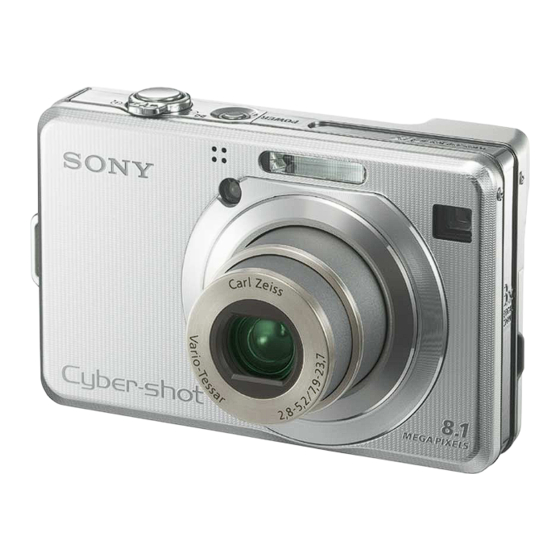 Sony DSC-W100 Guide De L'utilisateur