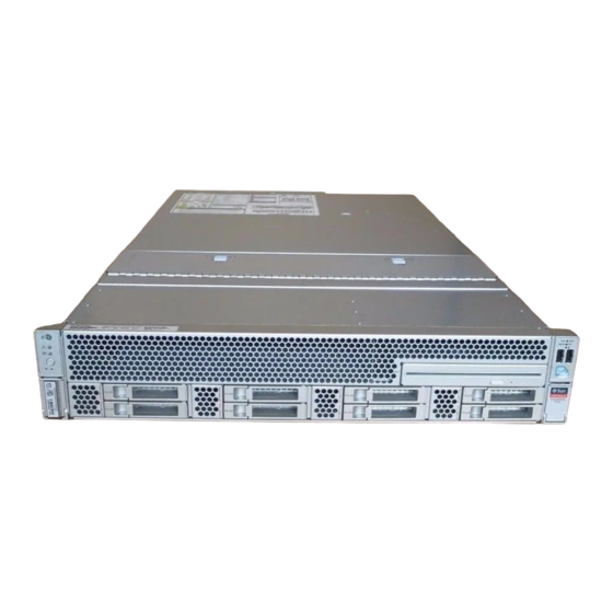 Oracle Sun Server X3-2L Guide D'installation