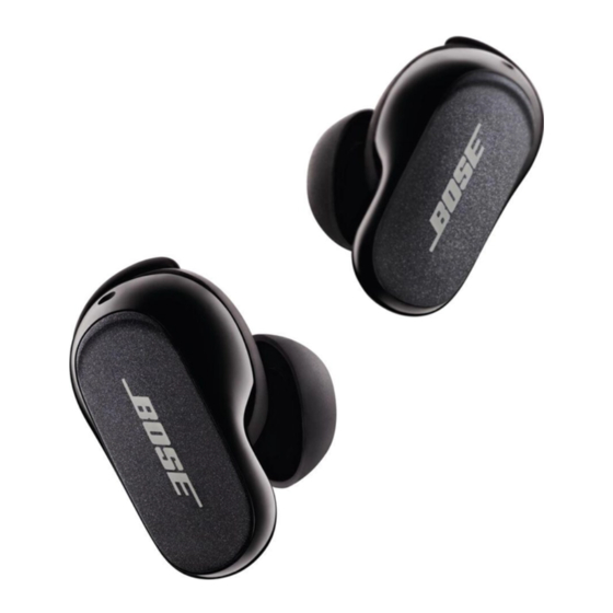 Bose QuietComfort Earbuds II Mode D'emploi